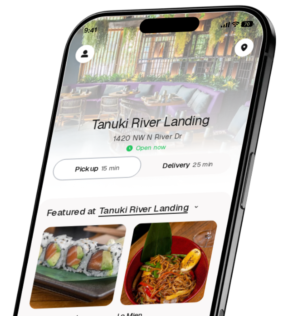 Tanuki River Landing app preview